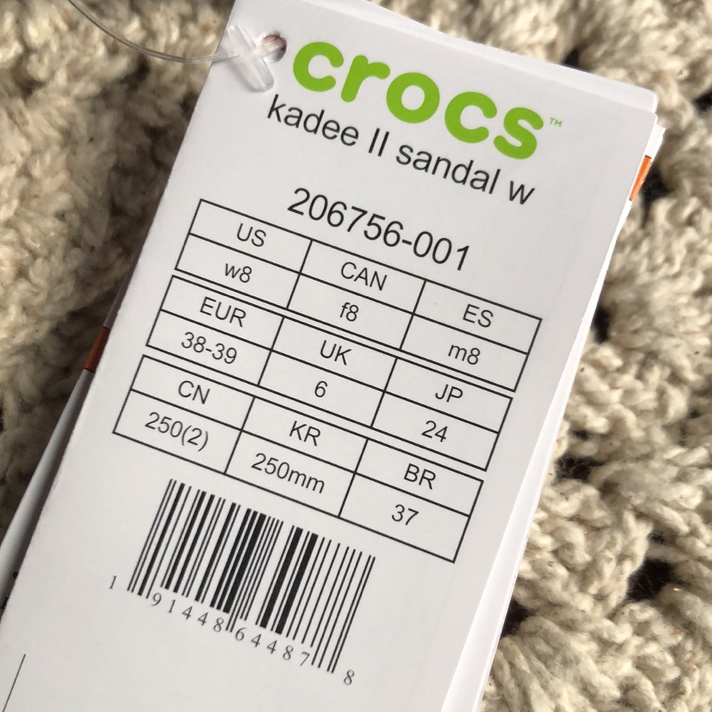 CROCS Black Slip-On Kadee II Sandals. SIZE 8 - Picture 2 of 10